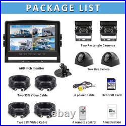HD 1080P 7 Wired Backup Camera System DVR Split Screen Monitor Rear View Cam RV HD 1080P 7 Wired Backup Camera System DVR Split Screen Monitor Rear View Cam RV