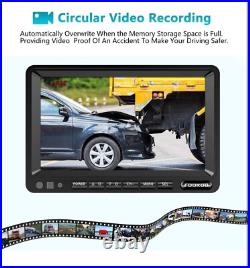 HD 1080P 9 Wired Backup Camera System, 9-inch DVR Dual Split Screen Monito HD 1080P 9 Wired Backup Camera System, 9-inch DVR Dual Split Screen Monito