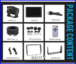 HD 1080P 9 Wired Backup Camera System, 9-inch DVR Dual Split Screen Monito HD 1080P 9 Wired Backup Camera System, 9-inch DVR Dual Split Screen Monito