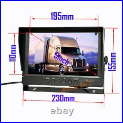 HD 1080P Car Reverse Backup Camera System 9 IPS DVR Rear View Monitor For Truck