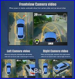 HD 3D 360° Surround Bird View Panorama System 4CH Car Camera 1080P DVR G-Sensor