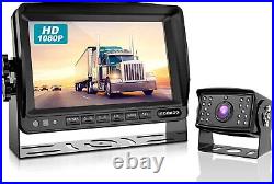 HD Backup Camera System Kit 7''1080P Reversing Monitor for RV Truck Trailer