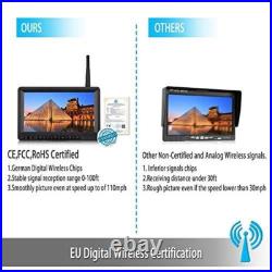 HD Digital Wireless Backup Camera 7''Monitor Highway Observation System for RVs