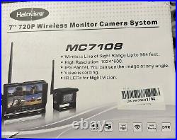 Haloview MC7108, 7 720 Pixels Wireless RV Backup Camera Monitoring System NEW