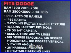 IBeam TE-DGH Tailgate Handle Back-Up Camera for Select Ram 2009-18 Vehicles