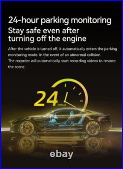 IPS+1080P Rear View Mirror Dashcam 9.66 WiFi GPS Carplay BT5.0