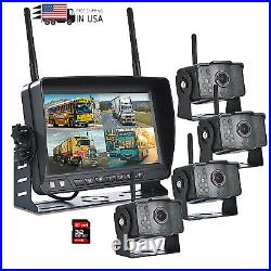 IPoster Digital Wireless 7 HD Monitor DVR 4x CCD Reversing Camera For Truck RV