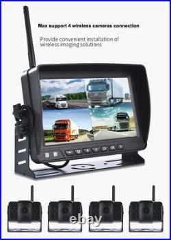 IPoster Digital Wireless 7 HD Monitor DVR 4x CCD Reversing Camera For Truck RV