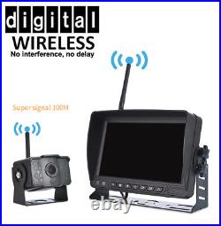 IPoster Digital Wireless 7 HD Monitor DVR 4x CCD Reversing Camera For Truck RV