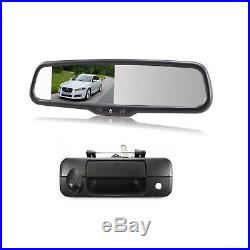 IR Backup Camera & OEM 4.3 Rear View Mirror Monitor For Toyota Tundra 2007-2013