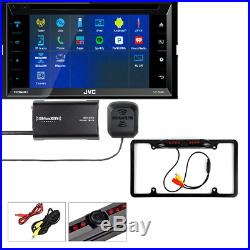 JVC 6.8 2-Din Car DVD Stereo withBluetooth/Siri Eyes SXV300V1 And Rearview Camera