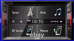 JVC Double Din Bluetooth Car Stereo 6.2 Touchscreen With Rearview Backup Camera