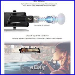 Junsun FHD 1080P 10 ADAS Dual Lens 4G Rear view Mirror Car DVR Dash Camera GPS