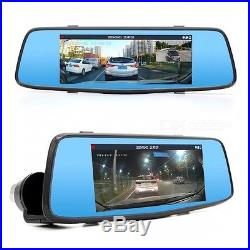Junsun H600 7 Dual Lens Car DVR Camera with LDWS ADAS Rear View Mirror