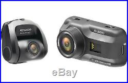 Kenwood DRV-A501WDP HD Front & Rear View DVR Dash Cam Camera 3 LCD Display