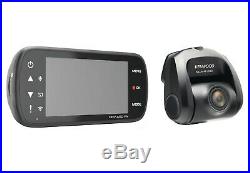 Kenwood DRV-A501WDP HD Front & Rear View DVR Dash Camera with 3 LCD Display