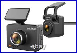Kenwood DRV-A610WDP 4K HD dash cam with Wi-Fi, GPS, and rear-view cam