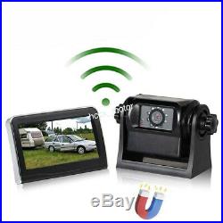 Magnetic Battery Powered Wireless Backup Camera for Trailer Hitching with Monitor