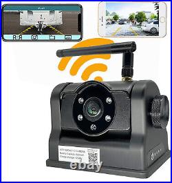 Magnetic Hitch Wireless Backup Camera Rechargeable for Truck Car iPhone Android