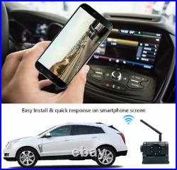 Magnetic Hitch Wireless Backup Camera Rechargeable for Truck Car iPhone Android