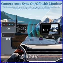Magnetic Wireless Backup Camera 5 HD Monitor Rear View Reverse Cam System Kit