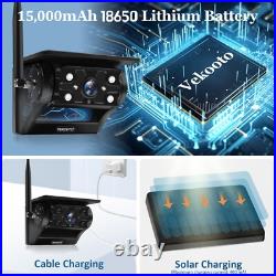 Magnetic Wireless Backup Camera 5 HD Monitor Rear View Reverse Cam System Kit