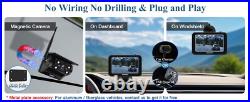 Magnetic Wireless Backup Camera 5 HD Monitor Rear View Reverse Cam System Kit