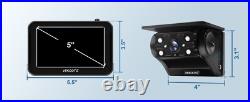 Magnetic Wireless Backup Camera 5 HD Monitor Rear View Reverse Cam System Kit