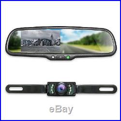Master Tailgaters Rear View Mirror with 4.3 LCD Screen and 170° Backup Camera
