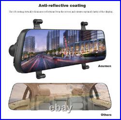 Mirror Dash Cam 1080P Rearview Dual Camera Vehicle Front Rear HD Video Recorder