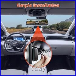 Mirror Dash Cam, Rear View Mirror Camera, Smart Touch Screen, Dash Cam