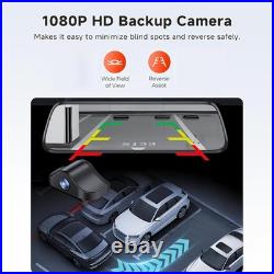 Mirror Dash Cam, Rear View Mirror Camera, Smart Touch Screen, Dash Cam
