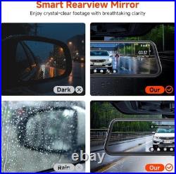 Mirror Dash Cam, Rear View Mirror Camera, Smart Touch Screen, Dash Cam