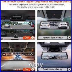 Mirror Dash Cam, Rear View Mirror Camera, Smart Touch Screen, Dash Cam