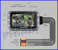 Motorcycle DVR Dash Cam Front Rear View Motorcycle Camera GPSLogger Recorder Box
