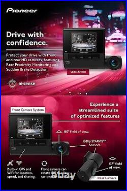 NEW Pioneer VREC-Z710DH Dual 1080p HD DashCam System with Front & Rear Cameras
