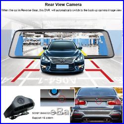 New 10 Full Touch screen rear view mirror Car DVR Camera Android 4G Dash Camera