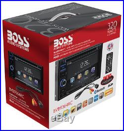 New Boss BVB9364RC 2-DIN DVD Player 6.2 with Bluetooth & Rear-View Camera PKG