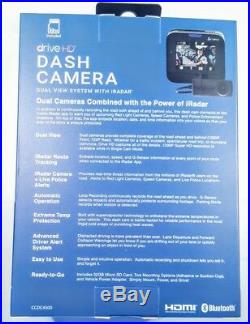 New Cobra Electronics Drive HD Dual View Dash Camera 1080p Front, 720p Rear