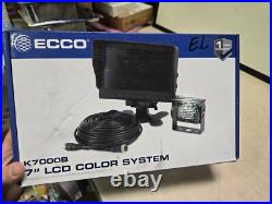 New Open Box ECCO K7000B Rear View Camera Kit, 800 x 480 Pixels 49KD99