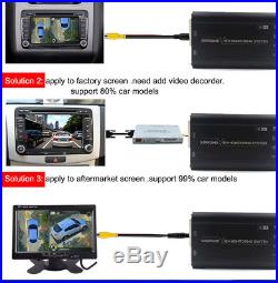 Newest HD 3D 360 Surround View 720P Car Truck 4-CH Cameras Video Recorder System