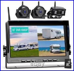 Nuoenx 10 Wireless Backup Camera System for Truck, HD 1080P IP69K Waterproof