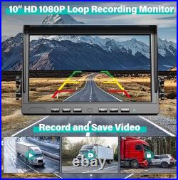 Nuoenx 10 Wireless Backup Camera System for Truck, HD 1080P IP69K Waterproof