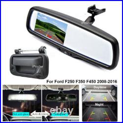 OEM Backup Parking Camera & OEM Mirror Monitor for Ford F250 F350 F450 2008-2016