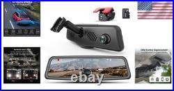 OEM Design 2K Rear View Mirror Dash Cam with Backup Camera & Parking Assistance