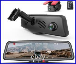 OEM Design 2K Rear View Mirror Dash Cam with Backup Camera & Parking Assistance