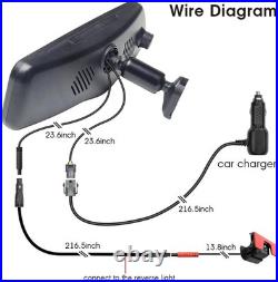 OEM Design 2K Rear View Mirror Dash Cam with Backup Camera & Parking Assistance