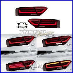 Original Audi A5 S5 8T 8F LED Facelift Tail Lights + Adapter Cable loom
