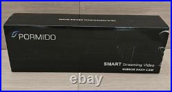 PORMIDO Mirror Dash Cam 12 Detached Front, in-Car & Rear Camera + 32GB SD
