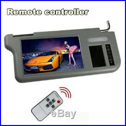 Pair 7 Sun Visor LCD Monitor Car Mirror For DVD VCD TV Parking Rear View Camera